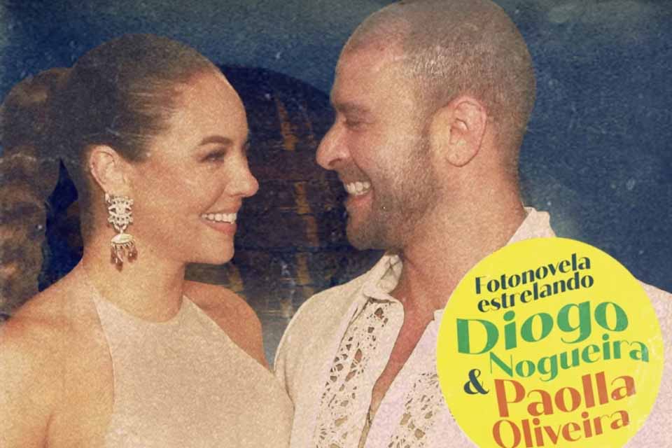 Diogo Nogueira faz Fotonovela para celebrar o amor com Paolla Oliveira