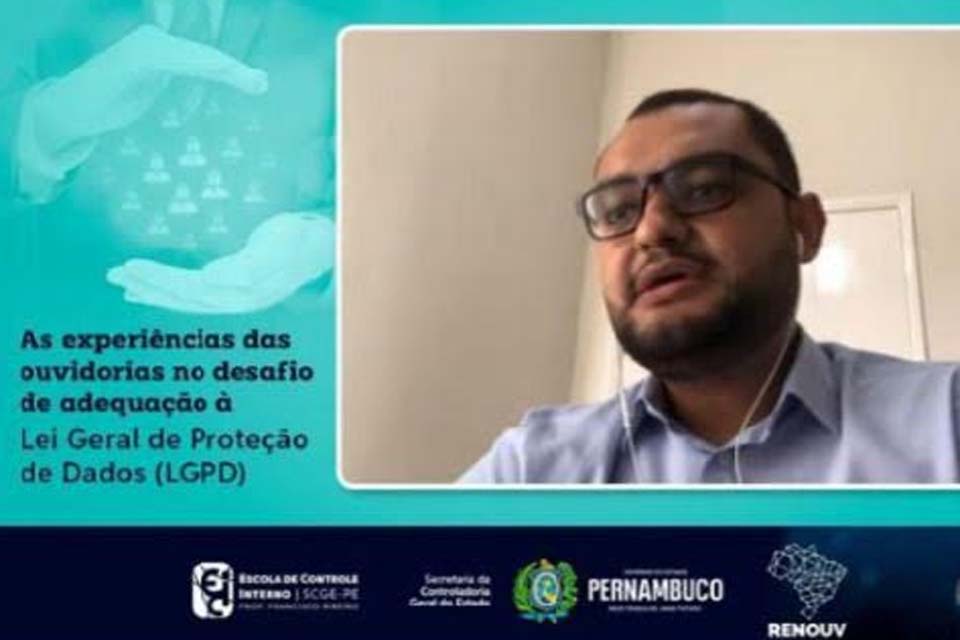 Ouvidoria/TCE-RO participa de webinário nacional sobre experiência das ouvidorias na adequação à LGPD 