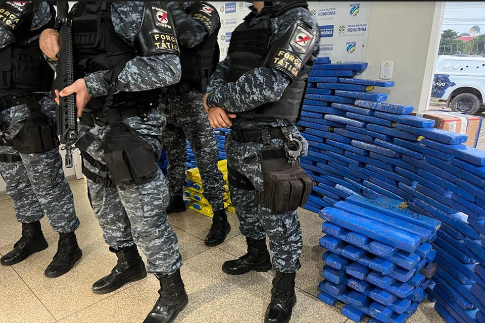 PM apreende cerca de trezentos quilos de maconha em Ji-Paraná