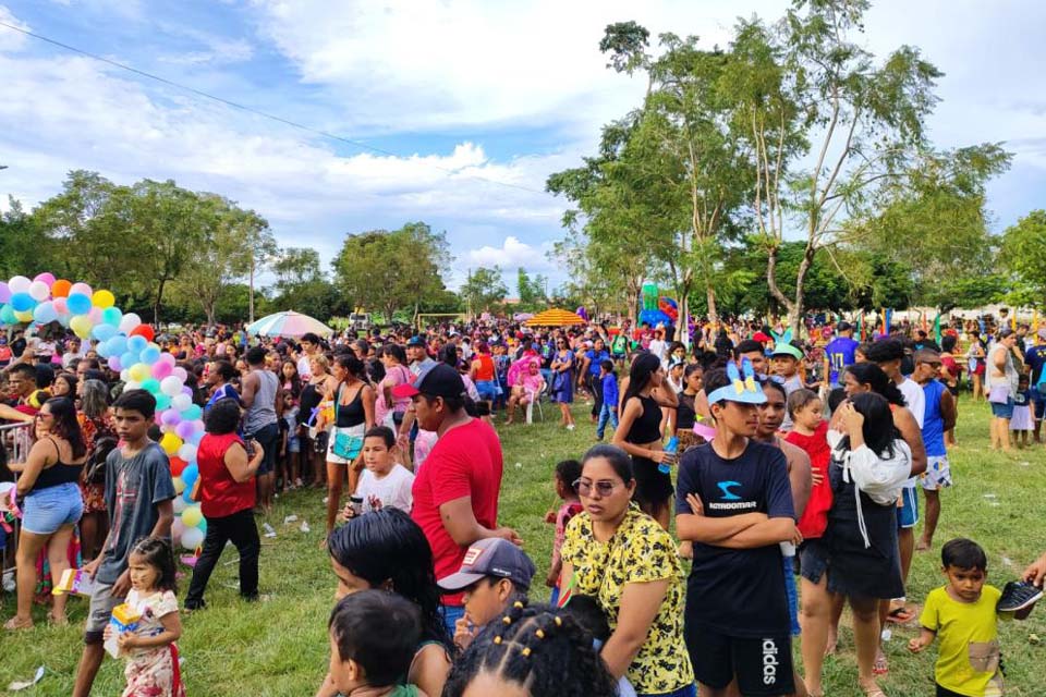 Prefeitura  de Guajara-Mirim realiza festa de Páscoa para crianças; evento foi um sucesso