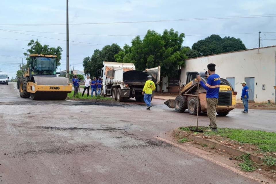 Prefeitura de Pimenta Bueno Promove Operação Tapa-Buracos