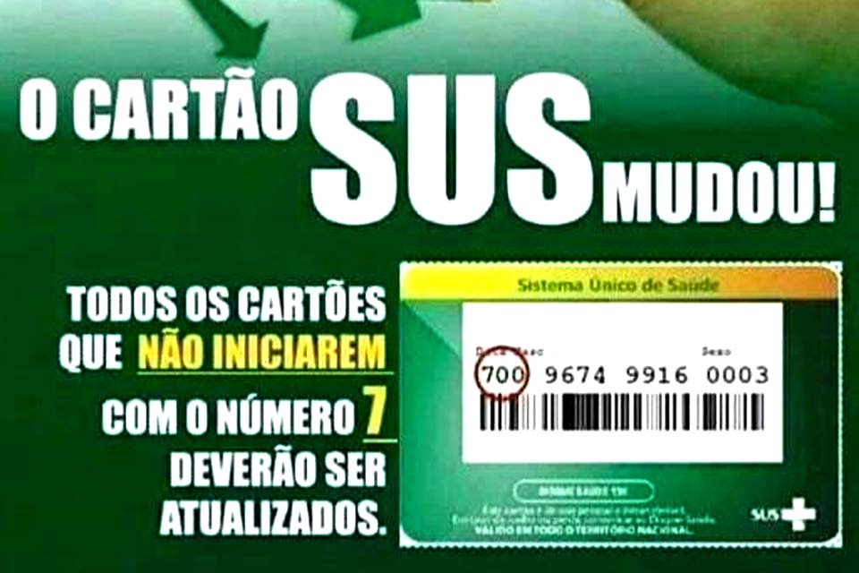 Prefeitura pede para população a atualização do cartão SUS