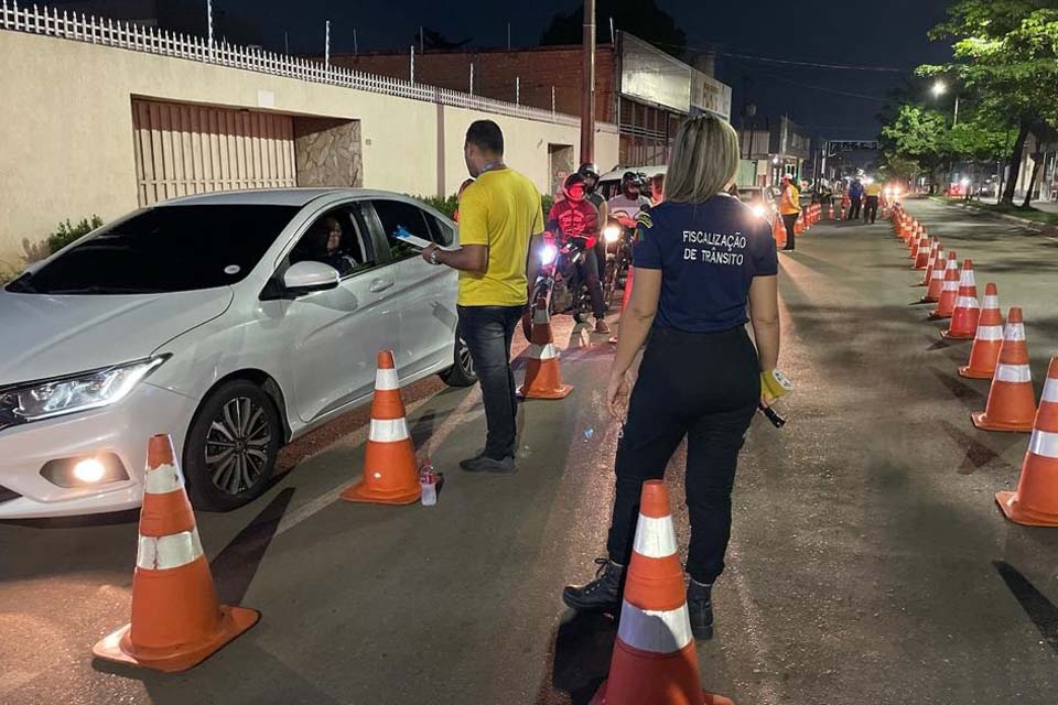 Operações de fiscalização reforçam segurança no trânsito em Rondônia durante o final de semana