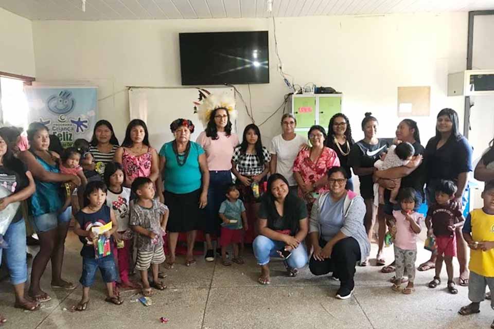 Semas realiza Ação de Trabalho Social com indígenas Cinta Larga