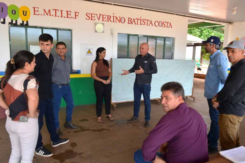 Ezequiel Neiva investe em educação e beneficia Escola Severino Batista, em Alto Alegre dos Parecis, com climatização