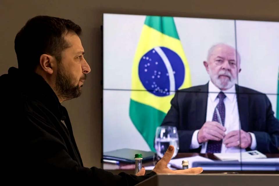 Lula se reúne presidente da Ucrânia, Volodmir Zelensky,  nesta quarta-feira