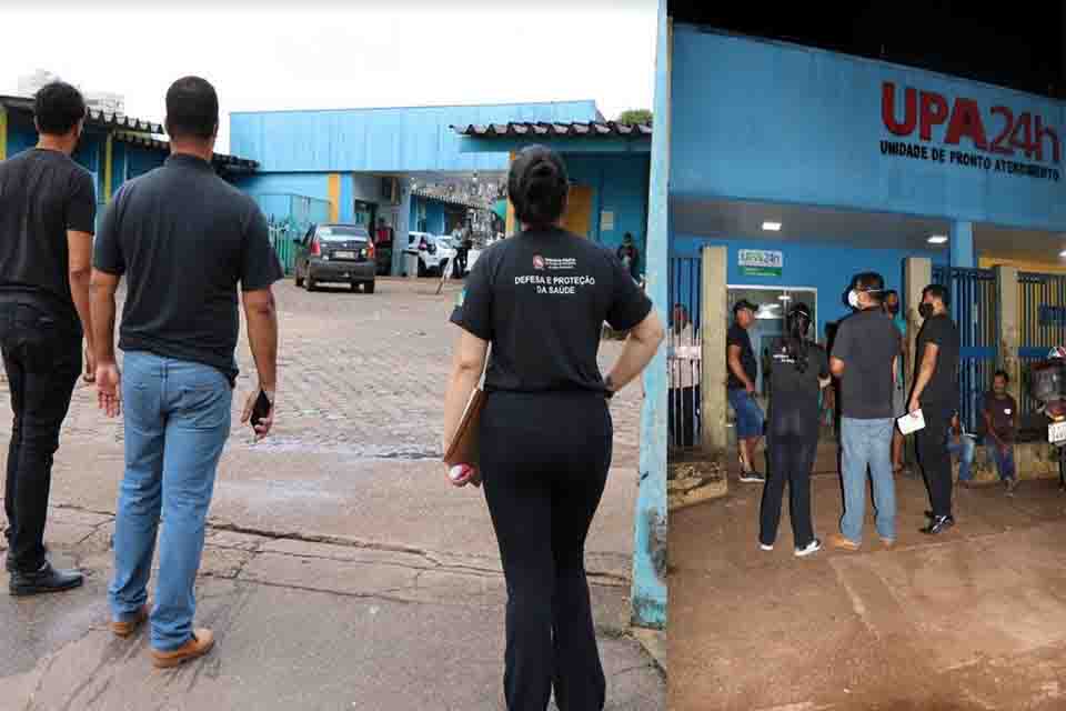 Ministério Público de Rondônia promove fiscalização de duas unidades de saúde municipais em Porto Velho