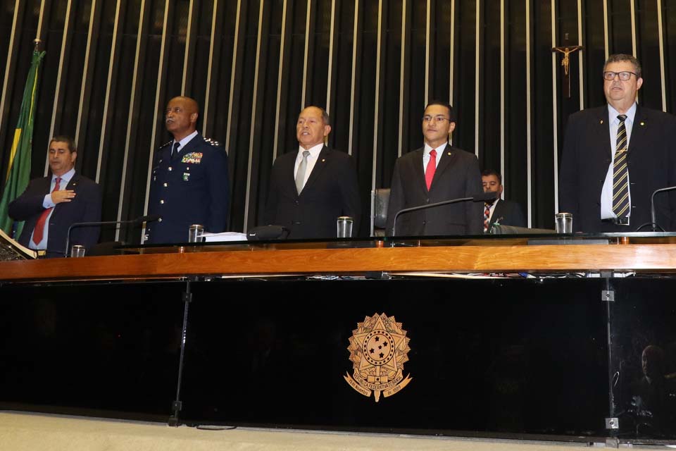 Deputado Federal Coronel Chrisóstomo preside solenidade para comemorar Dia da FAB e do Aviador