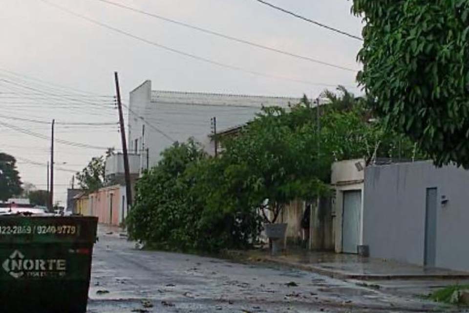 Previsão para o fim de semana é de chuva e possibilidade de temporal em Rondônia