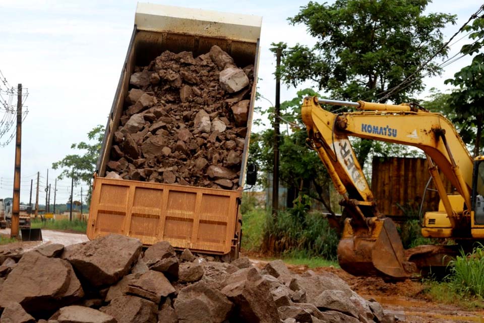 Governo inicia execução de obras na Estrada do Belmont, em Porto Velho