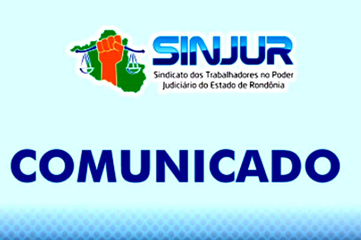 SINJUR convoca os trabalhadores do Poder Judiciário para participarem de Assembleia Geral no próximo dia 7 de maio