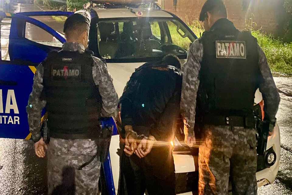 Motociclista causa grave acidente com viatura da PM é preso pelo PATAMO