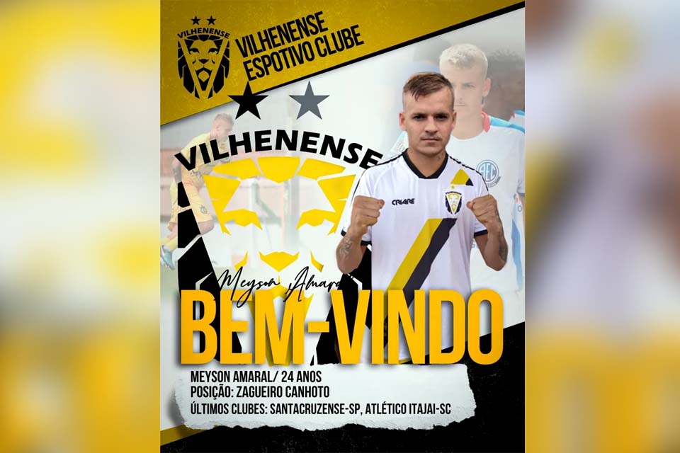 Vilhenense apresenta a nona contratação para a temporada