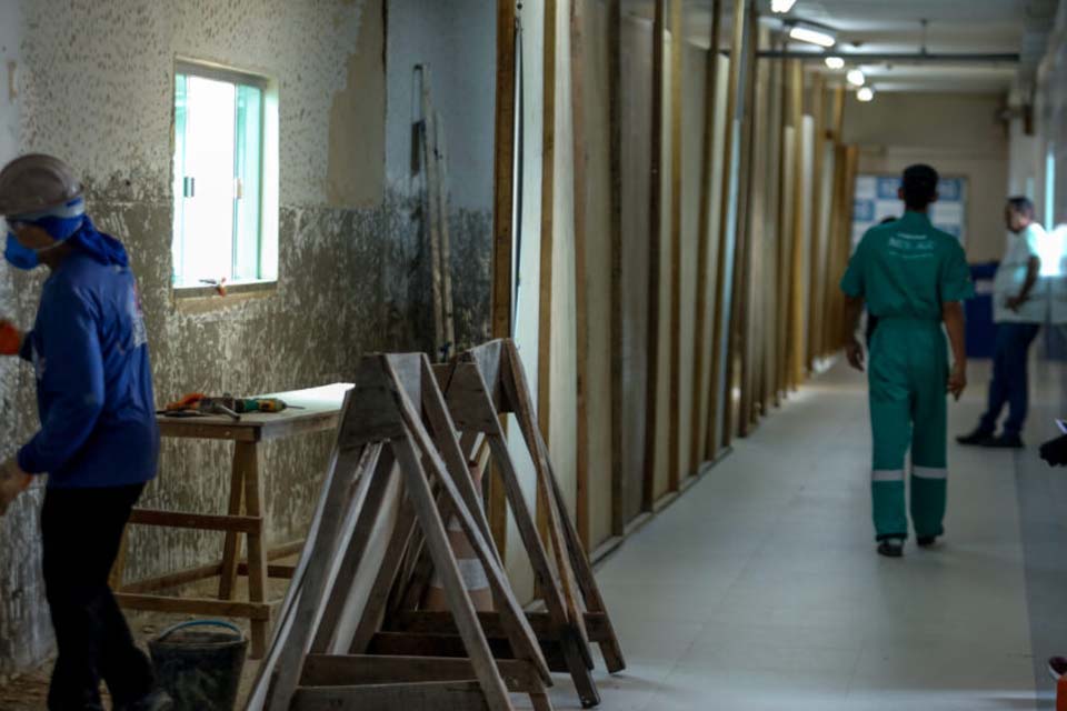 Parceria possibilita mão de obra reeducanda para serviços de manutenção de hospitais, em Porto Velho 