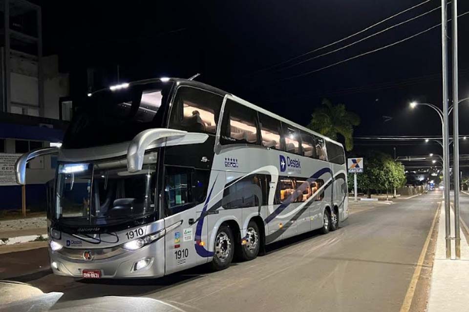 Prefeitura de Jaru conta com novo ônibus para o transporte de pacientes para Porto Velho