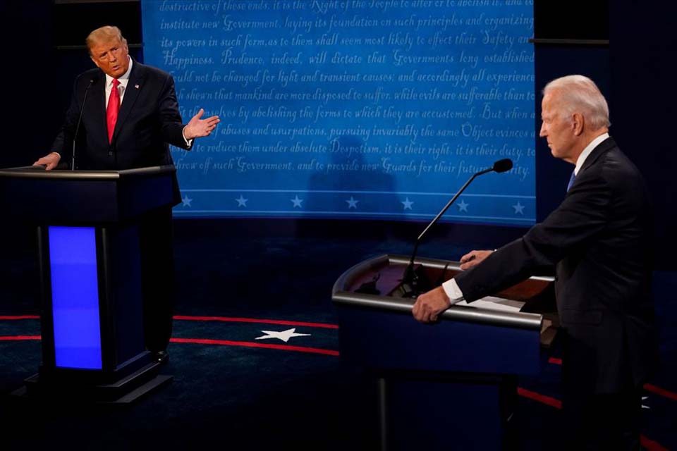 EUA: debate mais moderado revela diferentes visões do mundo