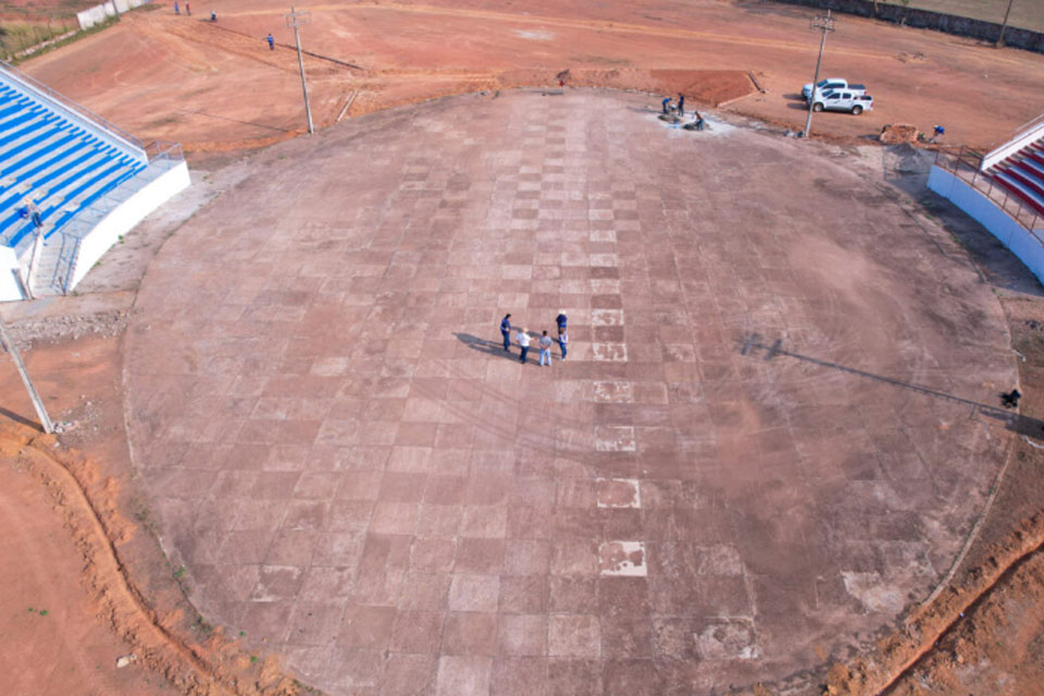 Seosp avança com obras de revitalização do Bumbódromo em Guajará-Mirim