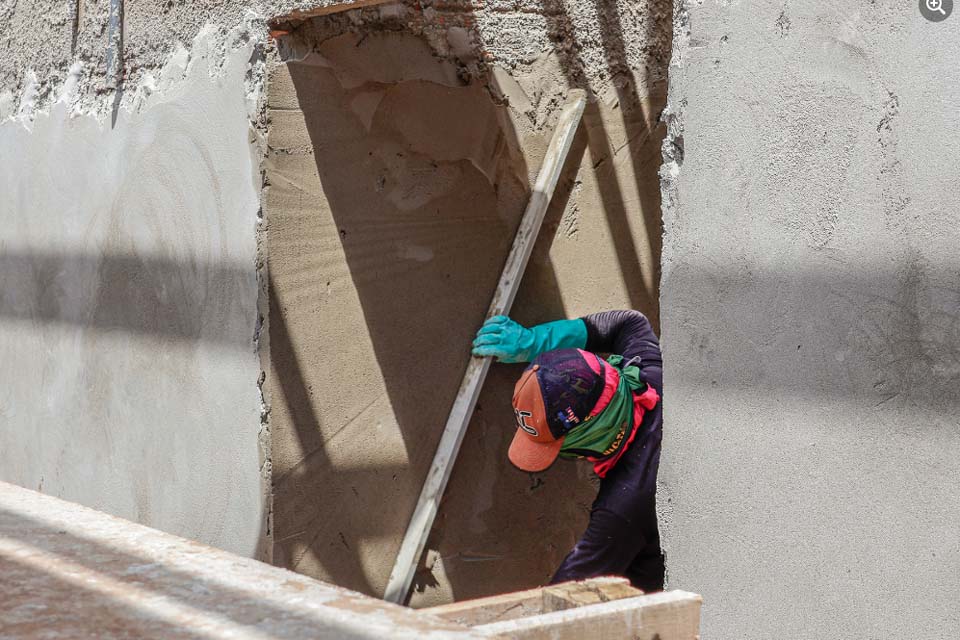 Obras do Posto de Saúde no bairro Vista Alegre em Espigão do Oeste avançam