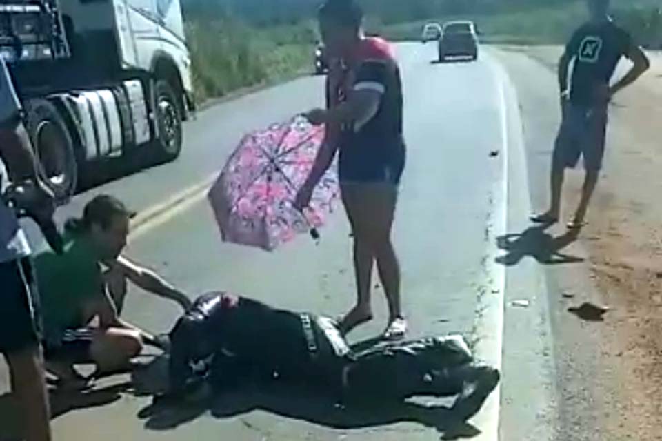 Motociclista empresário de Espigão morre em colisão com carreta na BR 364