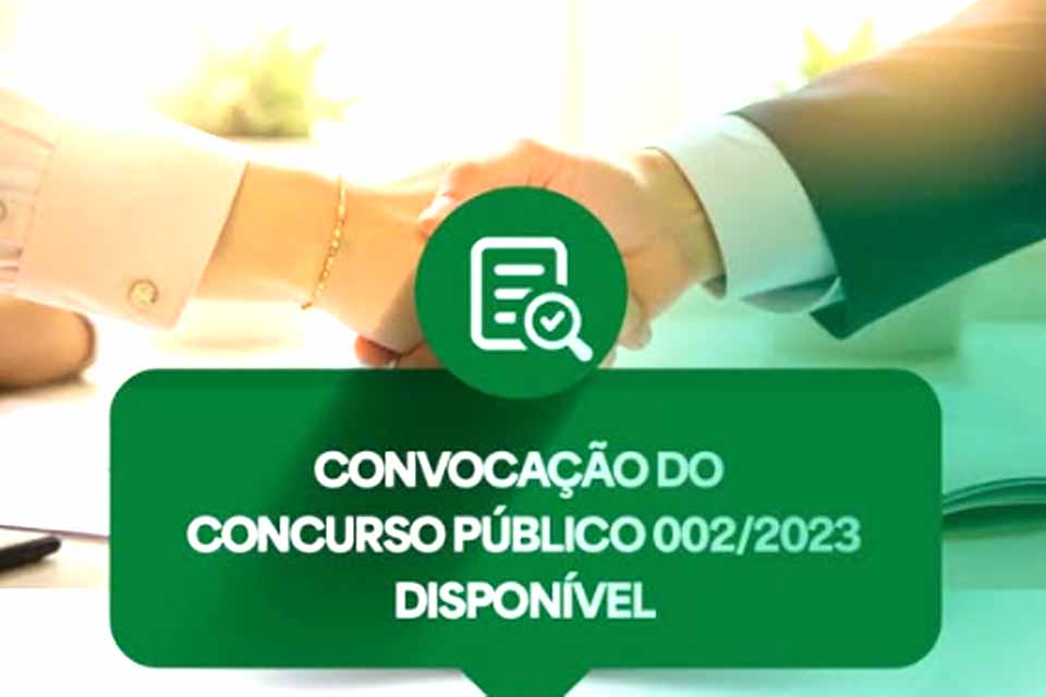 Prefeitura convoca aprovados em concurso público; edital está disponível