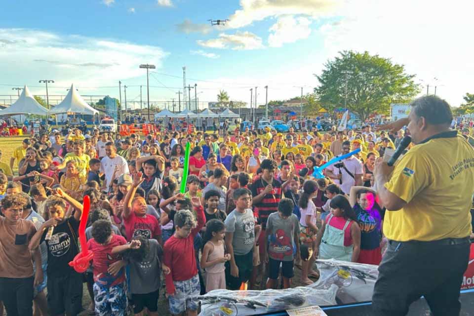 Mega ação do Maio Amarelo reúne centenas de pessoas no Parque do Abobrão em Porto Velho