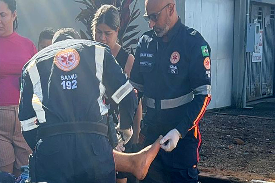 Motorista é atropelado por caminhoneiro após briga de trânsito