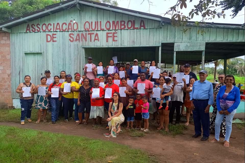 Incra/RO destina R$ 3 milhões em créditos da reforma agrária para comunidade quilombola Santa Fé 