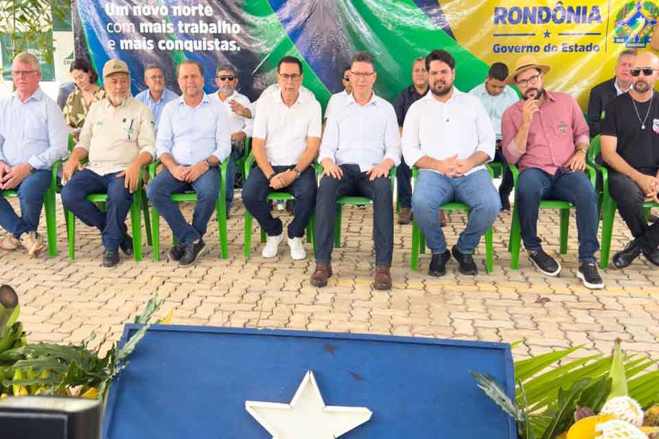 Governador Marcos Rocha e deputado Cirone Deiró participam da inauguração do novo Escritório da Emater