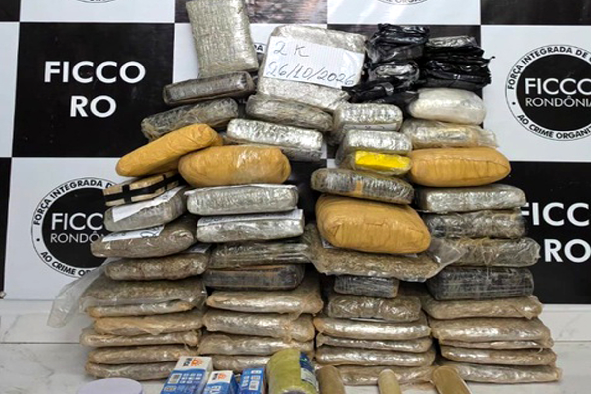FICCO/RO apreende cerca de 57 kg de entorpecentes em Porto Velho