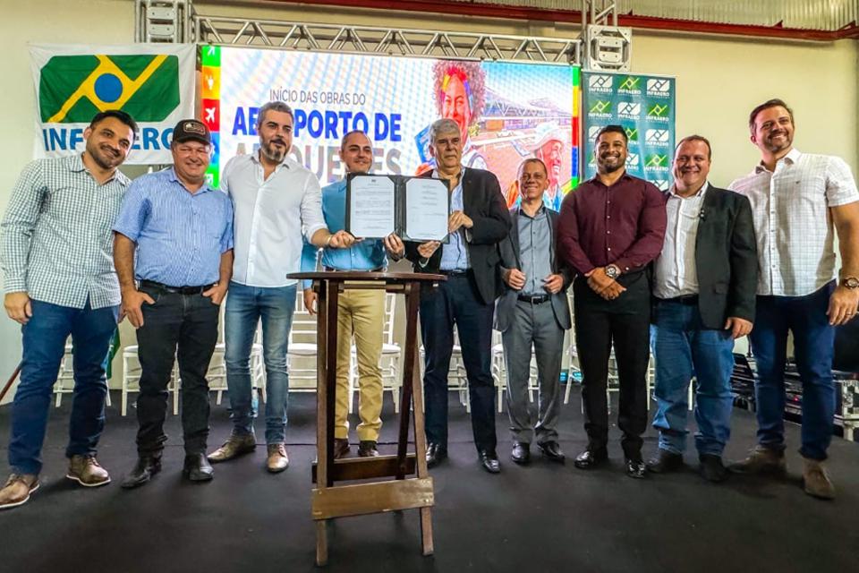 Vice-governador Sérgio Gonçalves  destaca potencial gerado pelas obras do aeroporto em Ariquemes