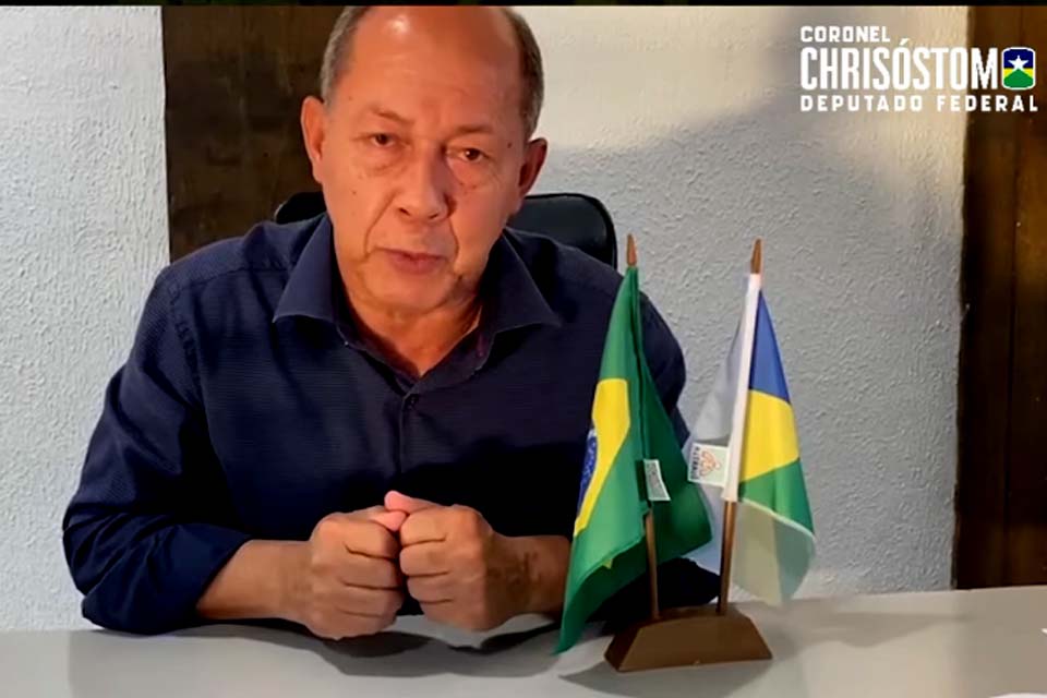 Deputado Federal Coronel Chrisóstomo cobra lista da Transposição 2022 de Rondônia