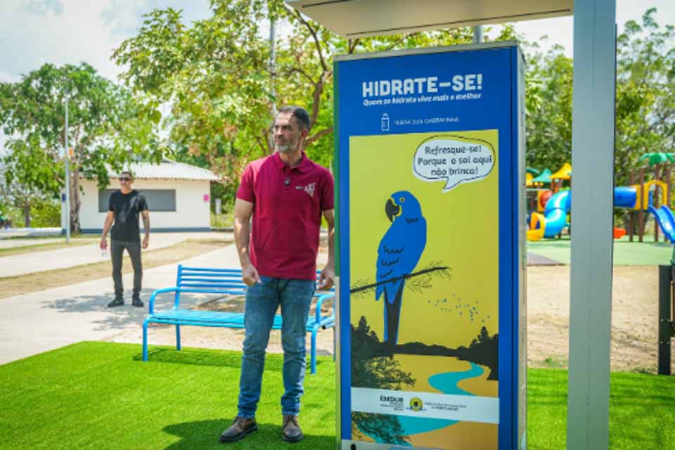 Estações de hidratação estabelecem nova realidade no dia a dia do porto-velhense