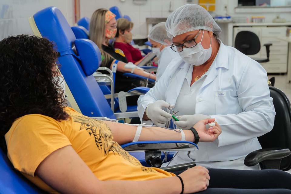 Fhemeron reforça a importância da doação de sangue para manutenção do estoque durante período de férias