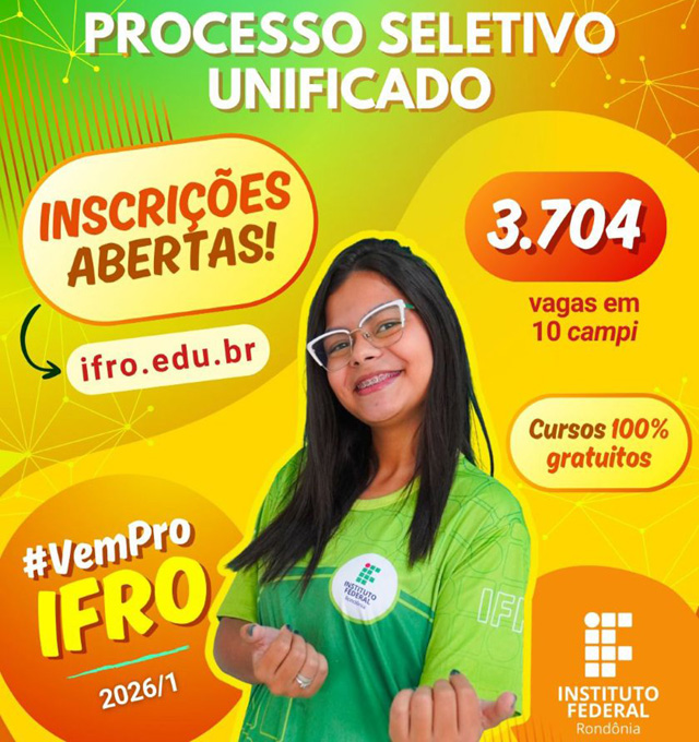 Inscrições abertas para o Processo Seletivo Unificado 2026/1, com mais de 3.700 vagas gratuitas