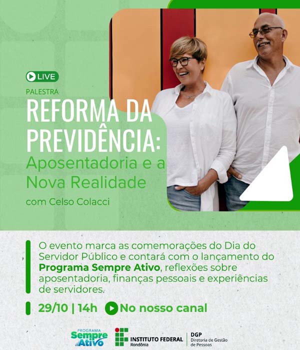 Em comemoração ao Dia do Servidor Público, IFRO lança Programa Sempre Ativo