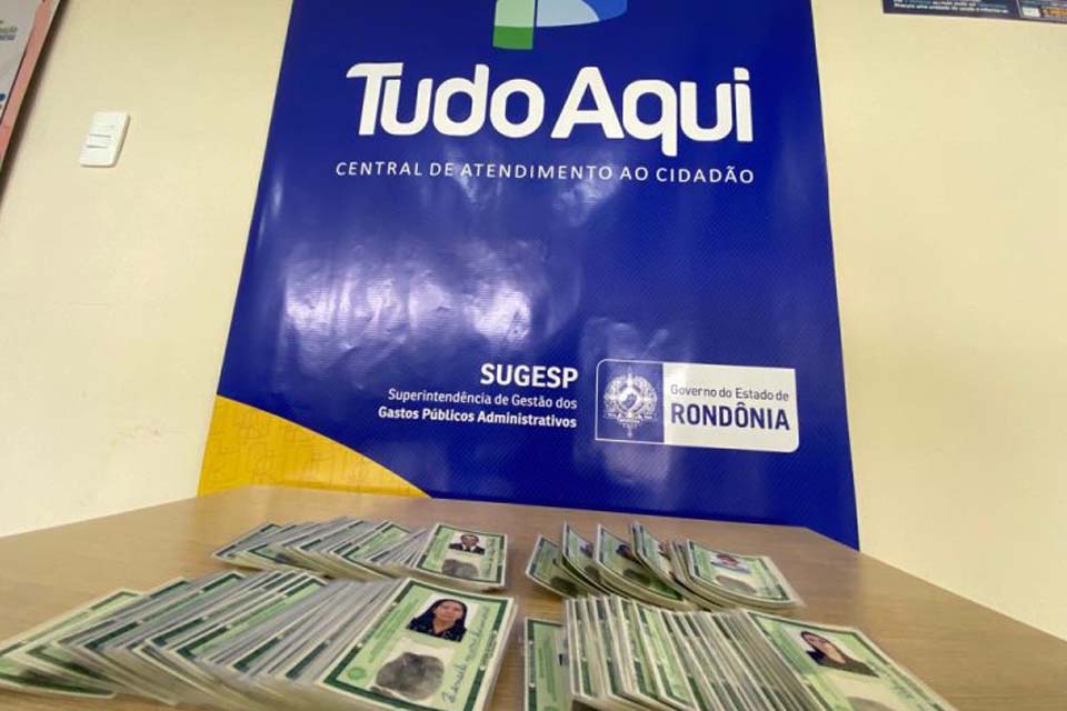 Mais de 800 carteiras de identidade aguardam para ser retiradas no Tudo Aqui