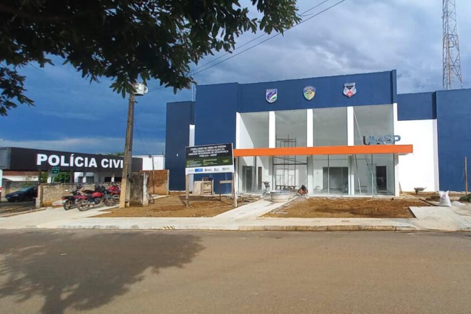 Obra da Unidade Integrada de Segurança Pública está com mais de 90% de execução