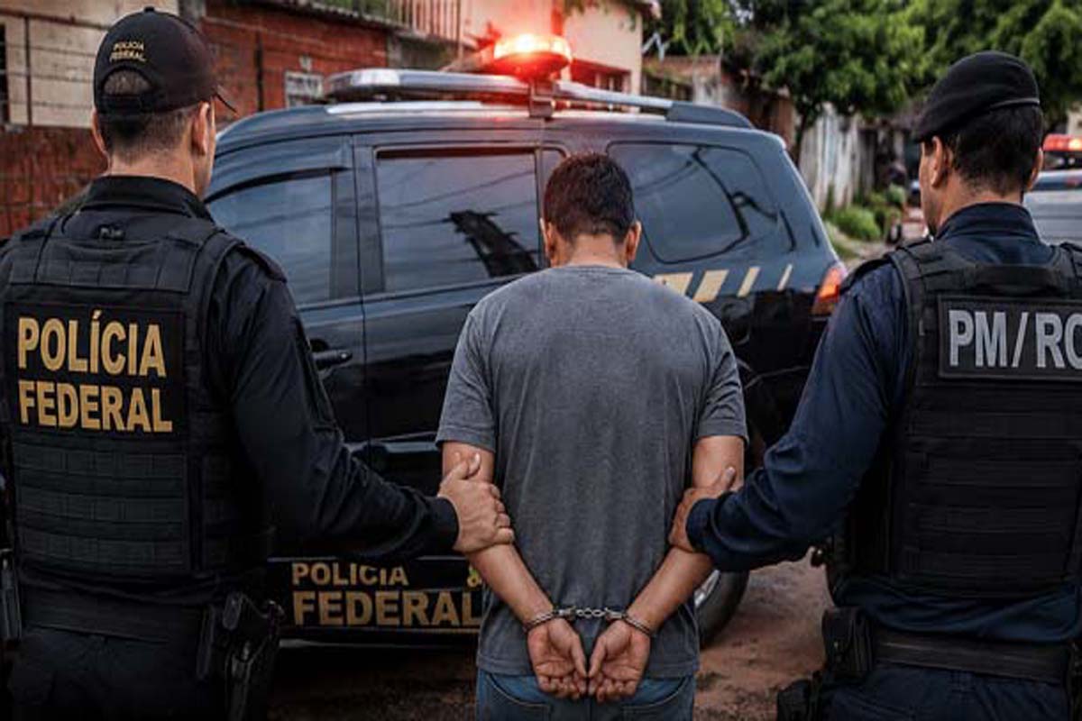 PF e PM/RO capturam foragido da Justiça em Porto Velho
