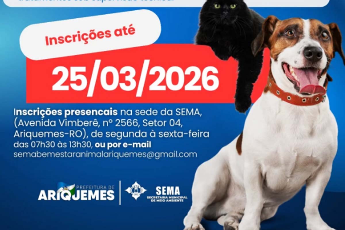 Sema divulga Chamamento Público para seleção de OSC objetivando a gestão do Centro de Acolhimento de Animais Domésticos