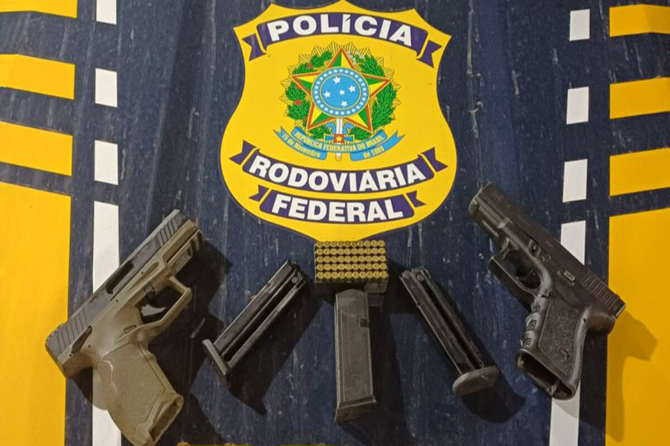 PRF prende homem com duas pistolas e 90 munições em Ji-Paraná