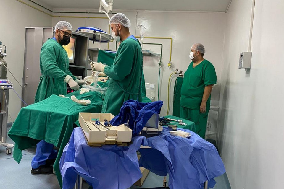 Com plantões cirúrgicos noturnos e aos finais de semana, o Hospital de Retaguarda de Rondônia dobra a capacidade de procedimentos eletivos