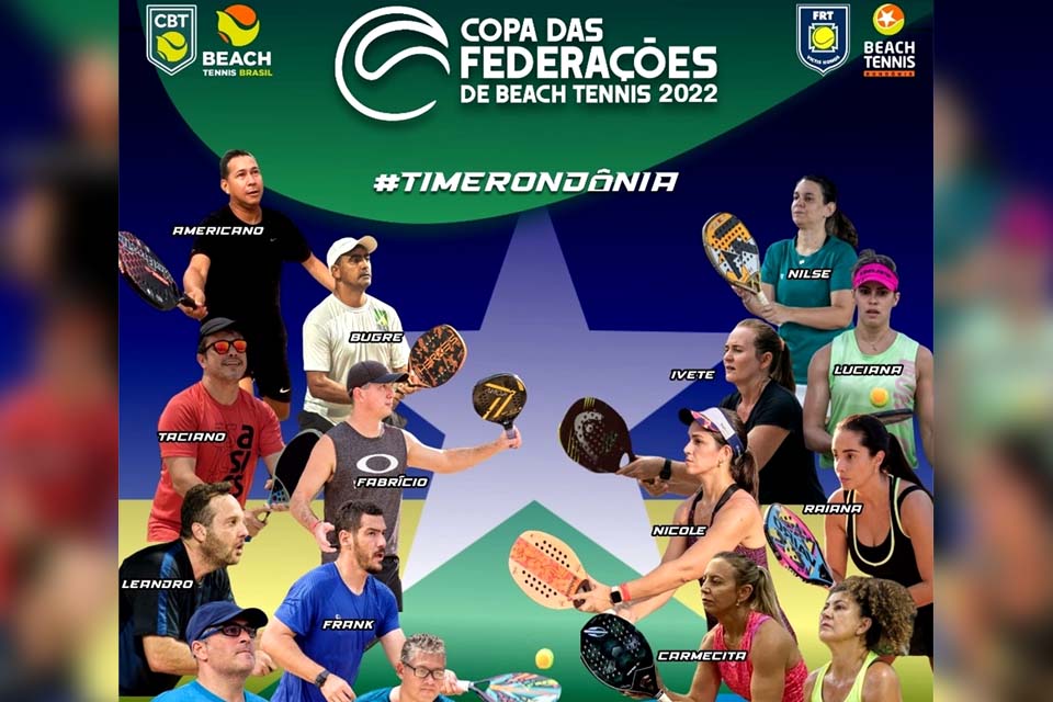 Rondônia participará da Copa das Federações de Beach Tennis 2022