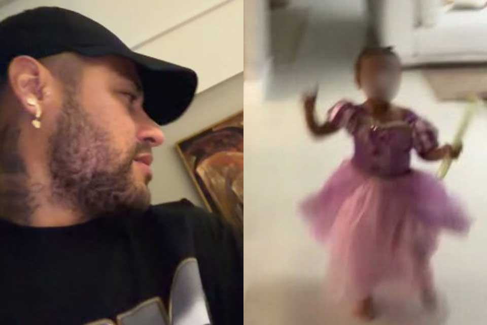 Neymar faz filha chorar ao chamar Bruna Biancardi de bruxa: “É só uma brincadeira”