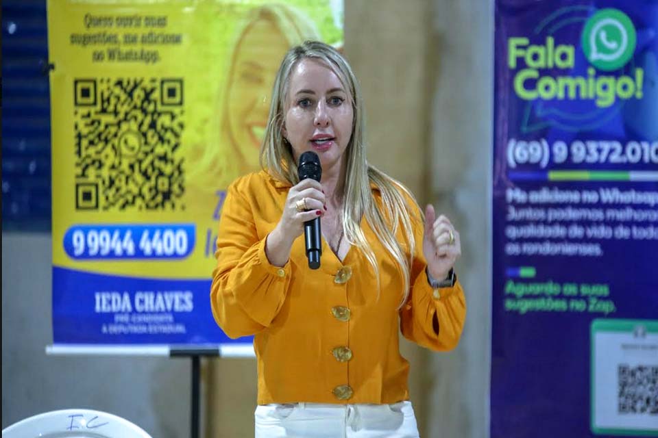 “Vocês nunca terão vergonha de votar em mim”, diz Ieda Chaves ao reiterar seu compromisso com as pessoas