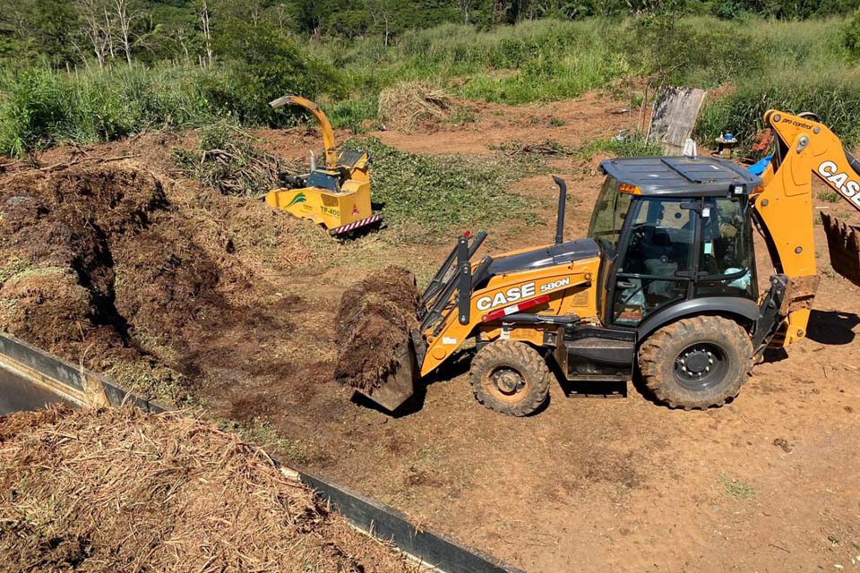 Sema divulga balanço do 1º ano de execução do Projeto de Compostagem de Resíduos Verdes Públicos.