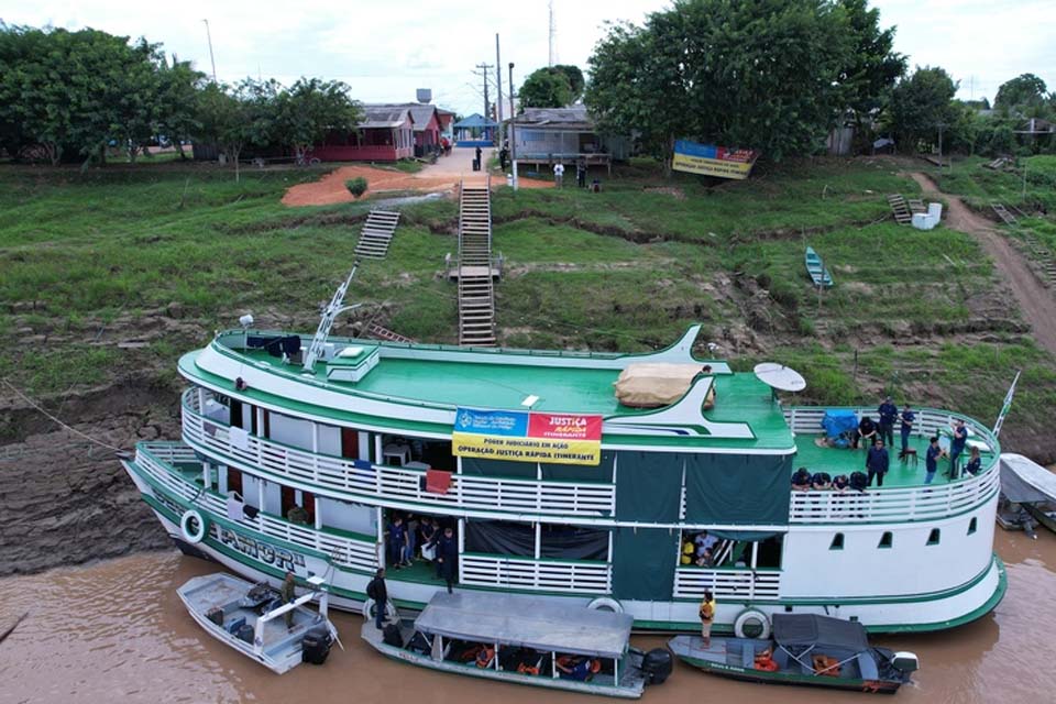 Oito comunidades ribeirinhas de Porto Velho são atendidas pela Justiça Rápida Itinerante