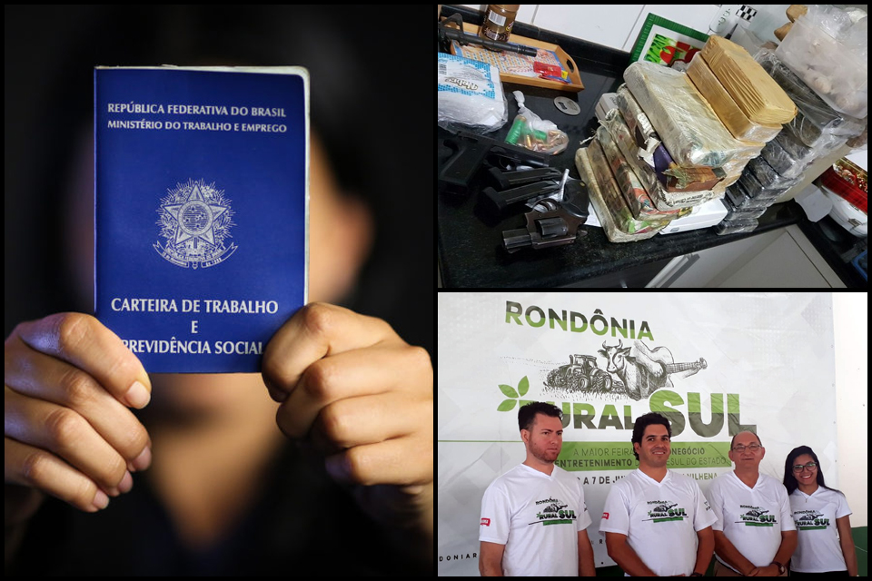 Desemprego entre jovens de 16 a 28 anos preocupa em Rondônia; guerra de tráfico e armas no Paraguai pode ter ponto estratégico em Porto Velho; e Vilhena mostra a sua grandeza