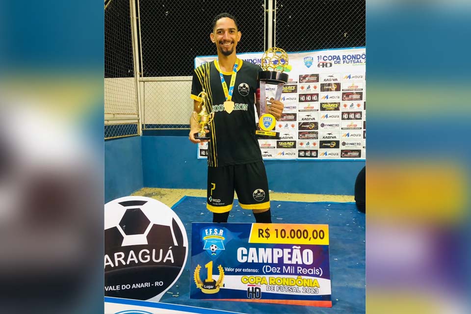Com passagem pela base do Athletico-PR, Júnior Cezar é destaque na Copa Rondônia de futsal