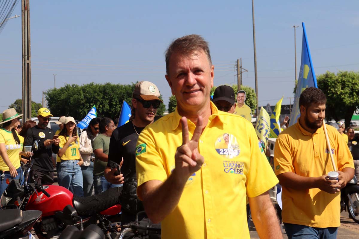 Luizinho Goebel candidato à reeleição vai às ruas, mobiliza apoiadores e conquista apoio da população vilhenense