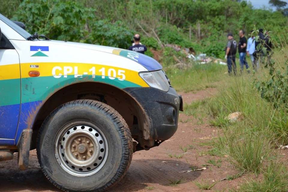 Corpo de homem é encontrado com as mãos amarradas na área rural de Vilhena